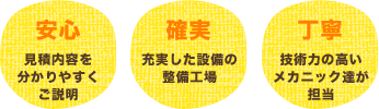 安心・確実・丁寧